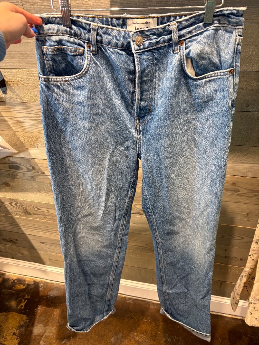 Reformation Cynthia High Rise Straight Jeans
